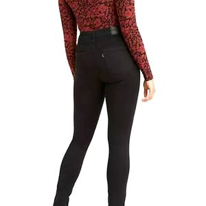 Levi's 721 high rise skinny jeans black sz 2 Short